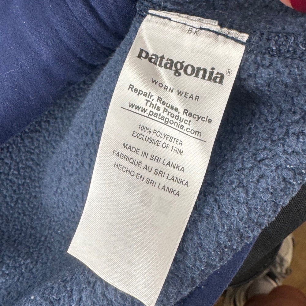 Patagonia Better Sweater Mens XXL Full Zip Fleece Jacket Blue Heather 25528 - Picture 8 of 9